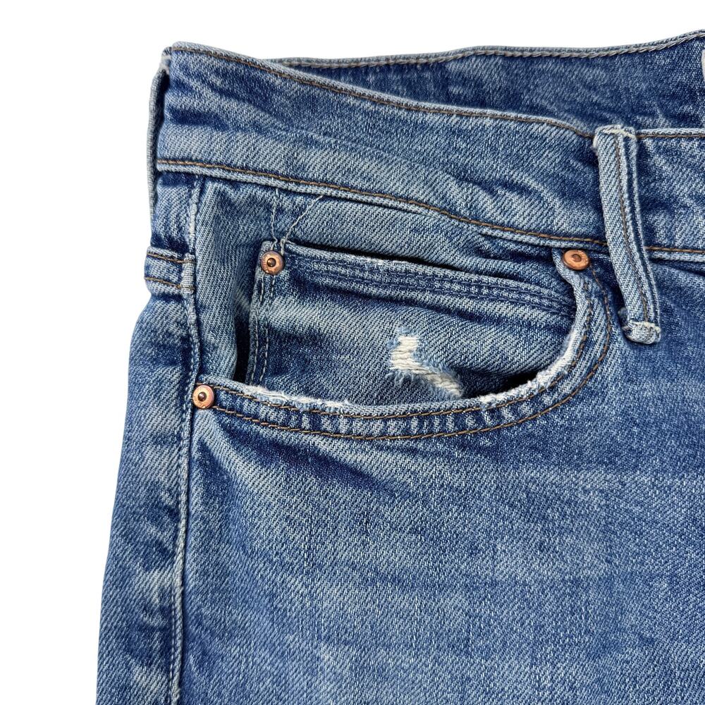 Mother Superior The Flirt Cold Feet Frayed Distressed Denim Jeans Sz 28 Ankle - Picture 7 of 12